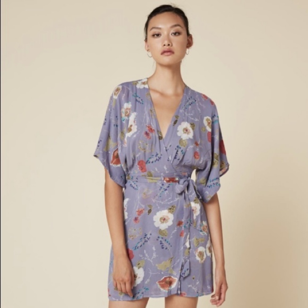 *RARE* Reformation Tahara Kimono Wrap Dress - NWOT